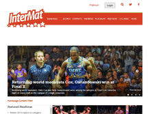 Tablet Screenshot of intermatwrestle.com